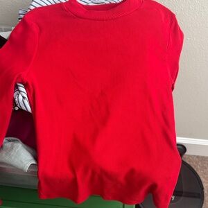 Abercrombie Kids Red Long Sleeve Shirt